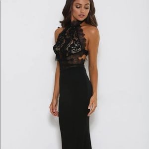 Abyss by Abby 'Blu' Lace Gown-Black